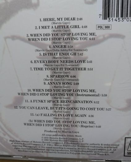 Marvin Gaye - Here, My Dear CD