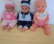 three baby dolls in good state