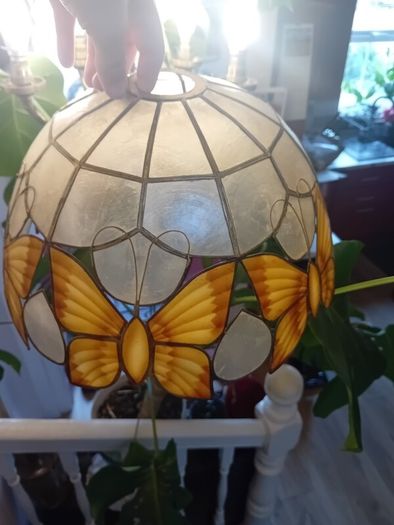 Vintage Capiz Shell hanging ceiling pendant shade