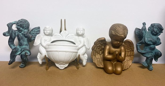 vintage cherub figurines