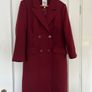 Elegant Winter Burgundy Overcoat Image 7