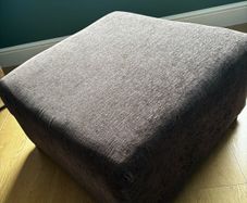 footstool dark brown