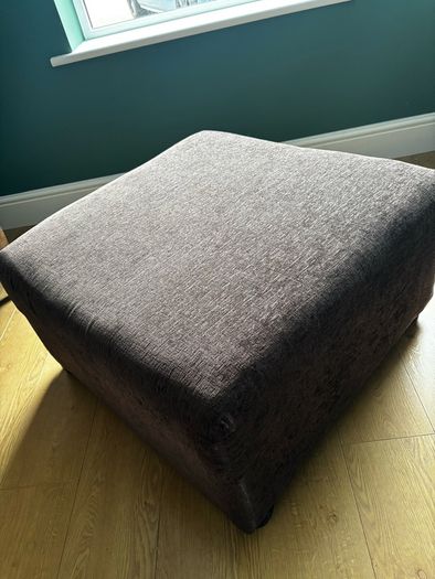 footstool dark brown