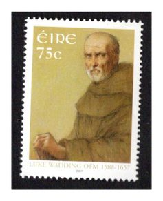 2007 Ireland 350th Death Anniversary of Father Luke Wadding Commemorative Stamp Mint Never Hinged (MNH)