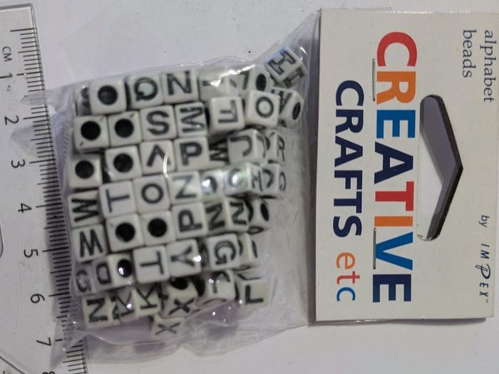 Creative Crafts alphabet beads
