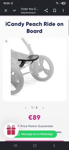 Icandy Peach Ride on Buggy Board