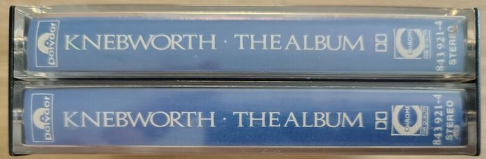 Various - Knebworth The Album 2 x Cassette Tape (1990) Pink Floyd, Dire Straits, Genesis etc EX+