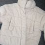 cream heavy fur effect puffa Image 4