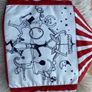 Circus cstripes VELOUR  tent pillow as new Image 6