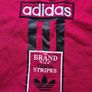 Adidas vest retro vintage Gilet red top adibreak shirt t-shirt poppers D7 Size L/XL the Brand Image 5