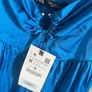 Zara blue silky midi dress Image 3