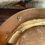Vintage "Pocket Change" Embossed Brass Coin Trinket Valet Dish Desk Tray Money Pin Dish Image 10