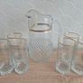 Vintage 1970s Pasabahce Gold Rim 7-Piece Glass Beverage Set Image 3