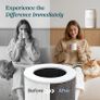 Air Purifier for Bedroom Home, Quiet HEPA Filter Cleaner with Fragrance Sponge & 3 Speed for Better Sleep, Air Frenshener, Allergies, Dust, Pet Dander, Odour, Smoke, Office, Desktop, Core Mini Image 6