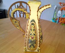 Antique Zsolnay 1880s ewer.