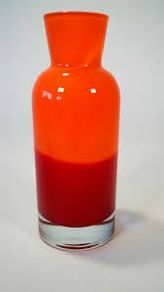 Waterford Evolution Red Amber Vase