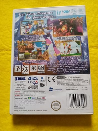 Nights Journey of dreams Nintendo Wii Games Original