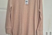 New Long side zip Beige Jumper