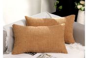 Brand New TAN. TOMI pillowcase 40x60, pillowcases corduroy plain set of 2, pillow cover