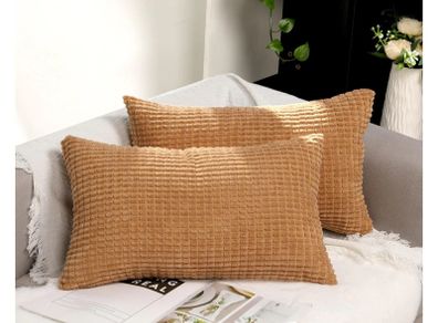 Brand New TAN. TOMI pillowcase 40x60, pillowcases corduroy plain set of 2, pillow cover