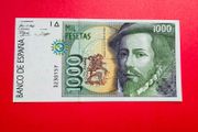 Spain  1000. Pesetas. 1992. Pick 163a. ( Uncirculated )