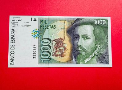 Spain  1000. Pesetas. 1992. Pick 163a. ( Uncirculated )