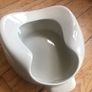 Vintage White glazed Ceramic Bedpan Image 2
