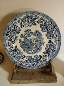 Churchill plate, The Georgian collection, Blue transferware plate