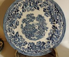 Churchill plate, The Georgian collection, Blue transferware plate