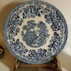 Churchill plate, The Georgian collection, Blue transferware plate