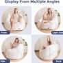 Bean Bag Chair for Adults or Children, Soft Faux Fur Floor Single with Filling Image 3
