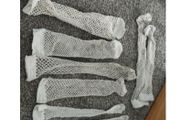 mesh socks worn
