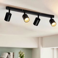 Matte Black 4 Light LED Ceiling Spotlight (Free Delivery)