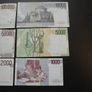 Italy: 6 Notes: 100000l+50000l+10000l+5000l+2000l+1000l (1984-1994) Good Condition! Image 5