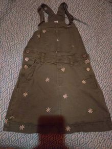 GAP green pinafore , size L, 9-10 yrs