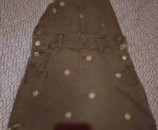 GAP green pinafore , size L, 9-10 yrs