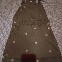 GAP green pinafore , size L, 9-10 yrs