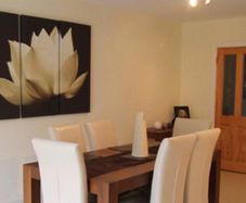 Solid Wood Dining Table and Sideboard Set