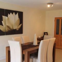 Solid Wood Dining Table and Sideboard Set