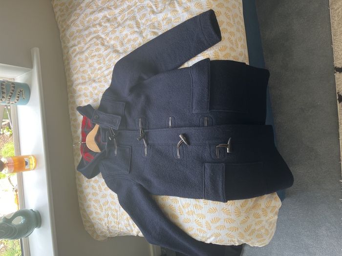 Abercrombie & Fitch Men's Navy Duffle Coat Size Medium