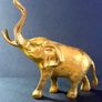 Vintage Brass Elephant Image 2