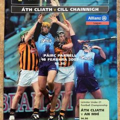 2007 Dublin v Kilkenny - GAA Allianz Hurling League Programme