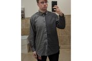 Zara Grey Colour Block Shirt Size XL