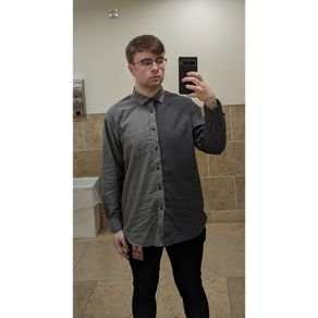 Zara Grey Colour Block Shirt Size XL