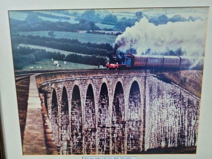 Merlin No 85 Craigmore Viaduct Framed Railway Photo 26 inches