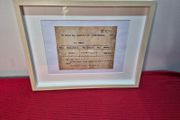 Framed Titanic Distress Telegram Replica 42x32cm  Historic Memorabilia