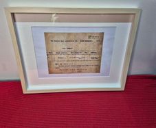 Framed Titanic Distress Telegram Replica 42x32cm  Historic Memorabilia
