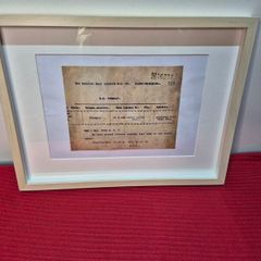 Framed Titanic Distress Telegram Replica 42x32cm  Historic Memorabilia