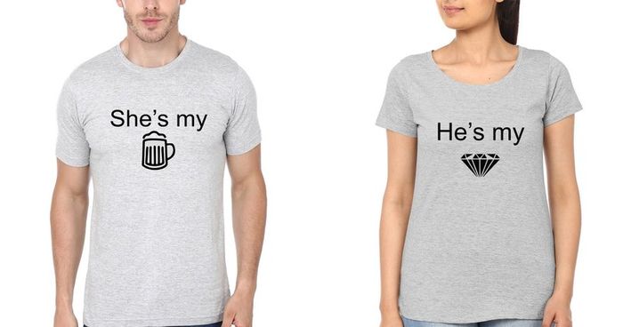 Cute Funny Love Couple T-shirts Great Gift Present For Valentines Day Idea