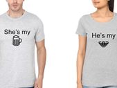 Cute Funny Love Couple T-shirts Great Gift Present For Valentines Day Idea